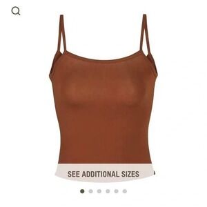NWT SKIMS Sleep Tank Women 4XL Copper AP-TNK-0209 Spaghetti Strap Camisole